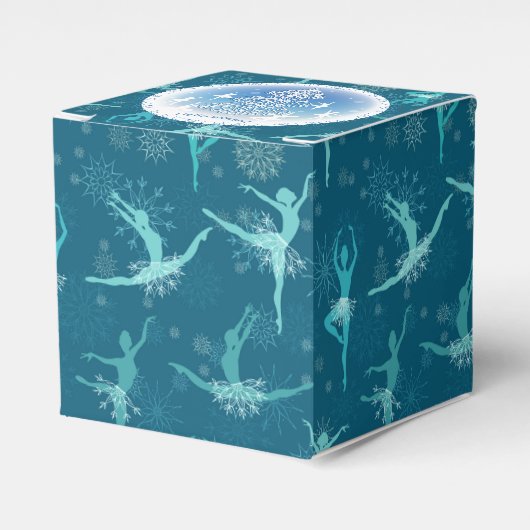 Snowflake Ballet Favor Box Geschenkschachtel (Vorderseite)