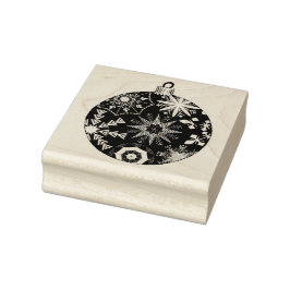 Snowflake Bauble Gummistempel