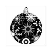 Snowflake Bauble Gummistempel (Prägung)