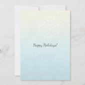 Snowflake baubles Weihnachtskarte Einladung (Rückseite)