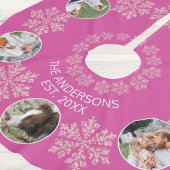 Snowflake Berry Bling Bunte 5 Foto Weihnachten Polyester Weihnachtsbaumdecke