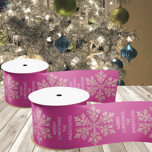 Snowflake Berry Bling Elegante Trendy Satinband