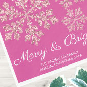 Snowflake Berry Bling Minimales Weihnachtsfest Par Serviette