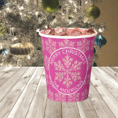 Snowflake Berry Bling Niedliches Weihnachtsfest Pappbecher