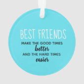 Snowflake Best Friends Foto Ornament (Rückseite)