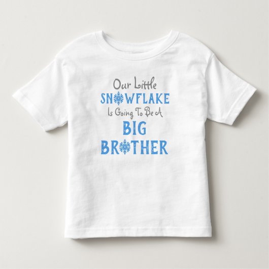 Snowflake Big Brother Kleinkind T-shirt (Vorderseite)