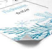 Snowflake Birthday Meilenstein Foto Poster (Ecke)