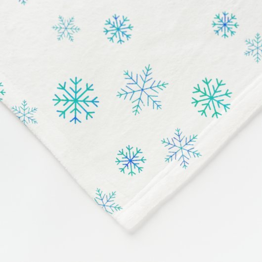Snowflake Blanket Fleecedecke (Ecke)
