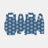 Snowflake Blue Christmas Favor Box Geschenkschachtel (Ungefaltet)