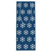 Snowflake Blue Christmas Wine Geschenktasche Geschenktüte Für Weinflaschen (Rückseite)