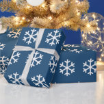 Snowflake Blue Christmas Wrapping Paper Geschenkpapier<br><div class="desc">Snowflake Blue Christmas Wrapping Paper</div>