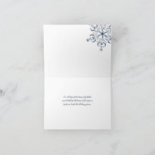Snowflake Blue Elegance Danke (Innenseite)