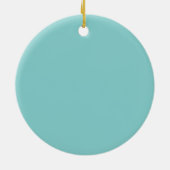 Snowflake blue keramik ornament (Hinten)