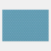 Snowflake Blue Nordic Imitats Strick Sweater Geschenkpapier Set (Vorderseite 3)