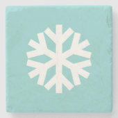 Snowflake blue steinuntersetzer (Vorderseite)