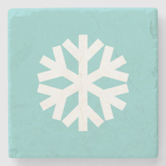 Snowflake blue steinuntersetzer