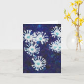 Snowflake Blume Blue Note Card Karte (Gelbe Blume)