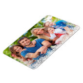 Snowflake Border Holiday Foto Magnet (Linke Seite)
