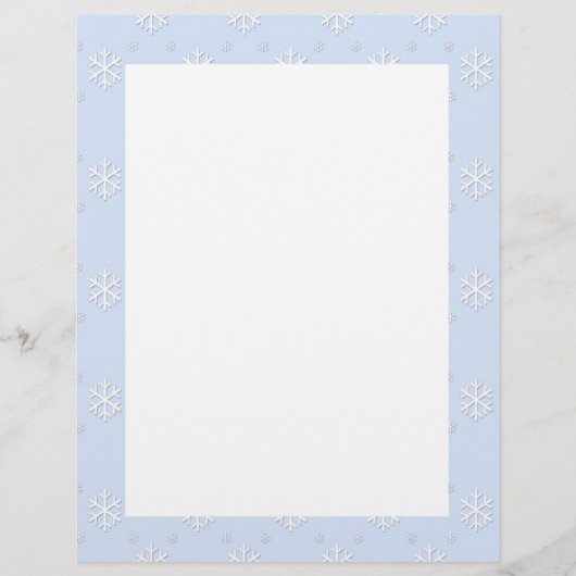 Snowflake Border Letterhead (Vorderseite)