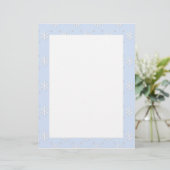 Snowflake Border Letterhead (Stehend Vorderseite)