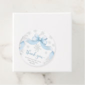 Snowflake Bow baby shower Geschenkanhänger (Beispiel)