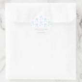 Snowflake | Boy Baby Shooter Favor Sticker (Tasche)
