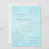 Snowflake-Brautparty Einladung (Vorderseite)