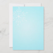 Snowflake-Brautparty Einladung (Rückseite)