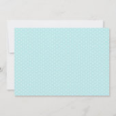 Snowflake Brautparty Ice Blue Einladung (Rückseite)