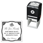 Snowflake-Briefmarke für Adresse Permastempel (Beispiel)