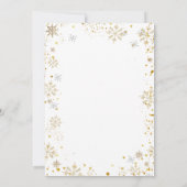 Snowflake-Brunch & Bubbly-Champagner-Junggesellinn Einladung (Rückseite)