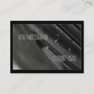 Snowflake Business Cards - Schwarzweiß-Foto Visitenkarte