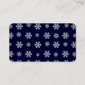 Snowflake Business Cards Visitenkarte (Rückseite)