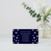 Snowflake Business Cards Visitenkarte (Stehend Vorderseite)