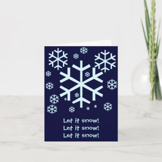 Snowflake Card Feiertagskarte