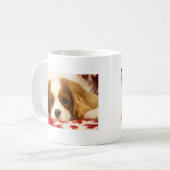 Snowflake Cavalier King Charles Spaniel Kaffeetasse (Vorderseite Links)