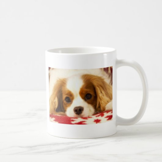Snowflake Cavalier King Charles Spaniel Kaffeetasse (Rechts)