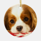 Snowflake Cavalier King Charles Spaniel Ornament (Vorne)