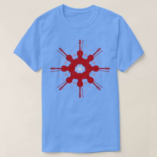 Snowflake Cello T-Shirt (Design vorne)