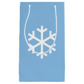 Snowflake Christmas Blue-Geschenktasche Kleine Geschenktüte (Vorderseite)