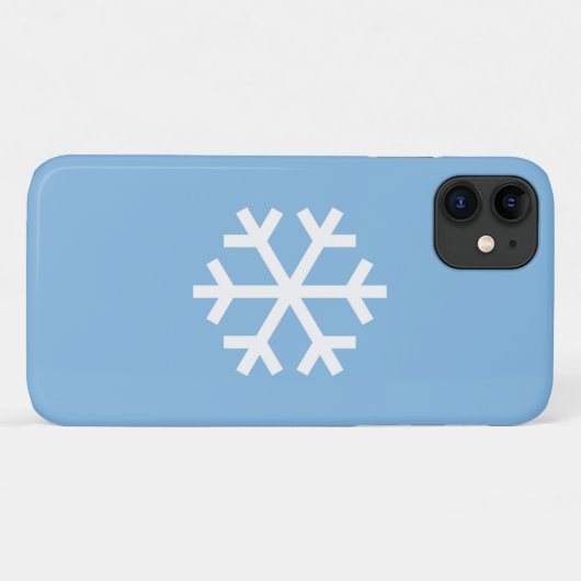 Snowflake Christmas Blue iPhone 11 Fall Case-Mate iPhone Hülle (Rückseite (Horizontal))