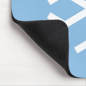 Snowflake Christmas Blue Mouse Pad Mousepad (Ecke)