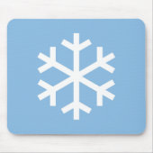 Snowflake Christmas Blue Mouse Pad Mousepad (Vorne)