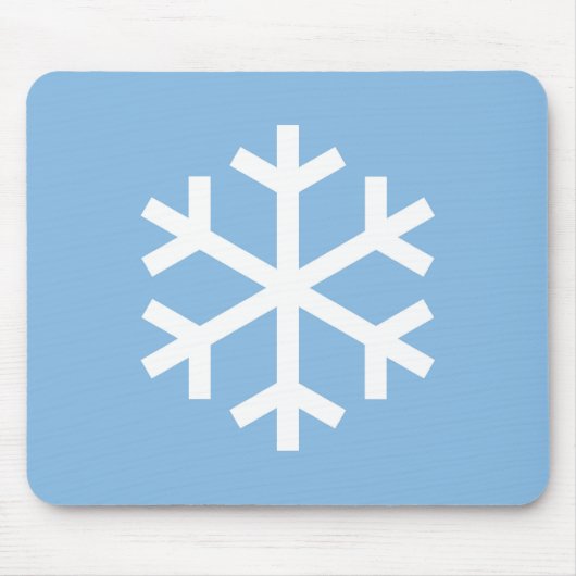 Snowflake Christmas Blue Mouse Pad Mousepad (Vorne)