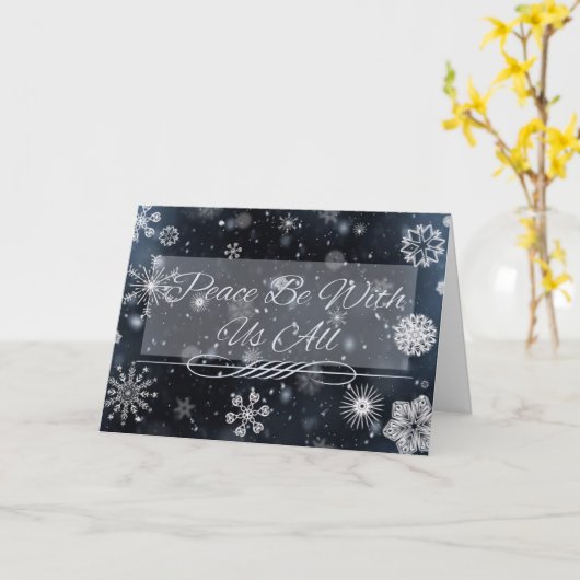 Snowflake Christmas Cards Karte (Gelbe Blume)