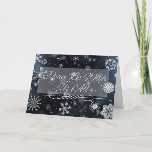 Snowflake Christmas Cards Karte (Vorderseite)