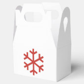 Snowflake Christmas Favor Box Geschenkschachtel (Geöffnet)