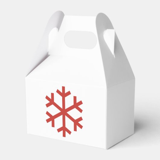 Snowflake Christmas Favor Box Geschenkschachtel (Vorderseite)