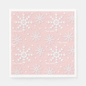 Snowflake Christmas Napkin Serviette (Vorderseite)