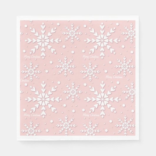 Snowflake Christmas Napkin Serviette (Vorderseite)